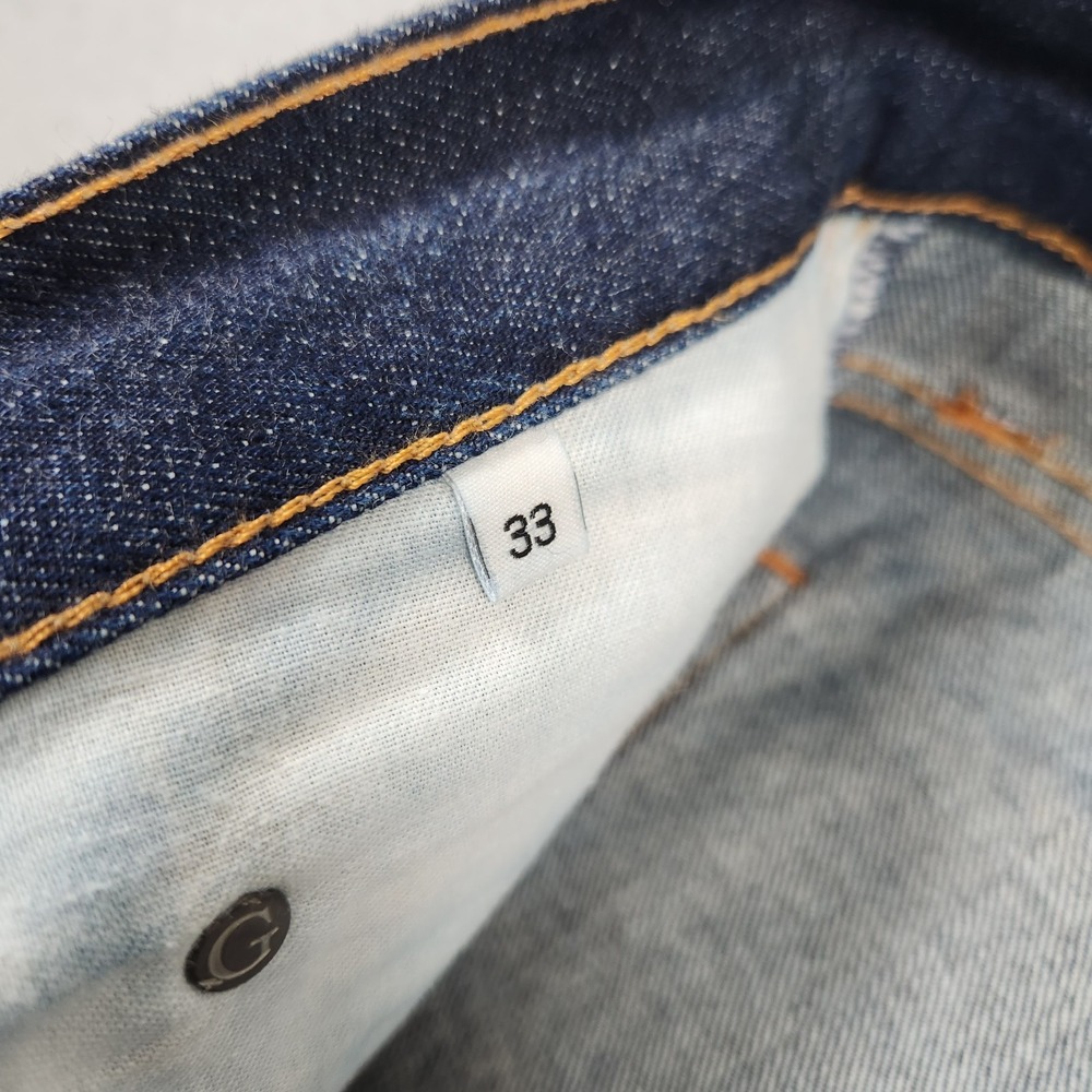 Gustin Selvedge Jeans 32x30 Blue Dark Wash Indigo Red Line Slim Fit Made In USA - Picture 8 of 16